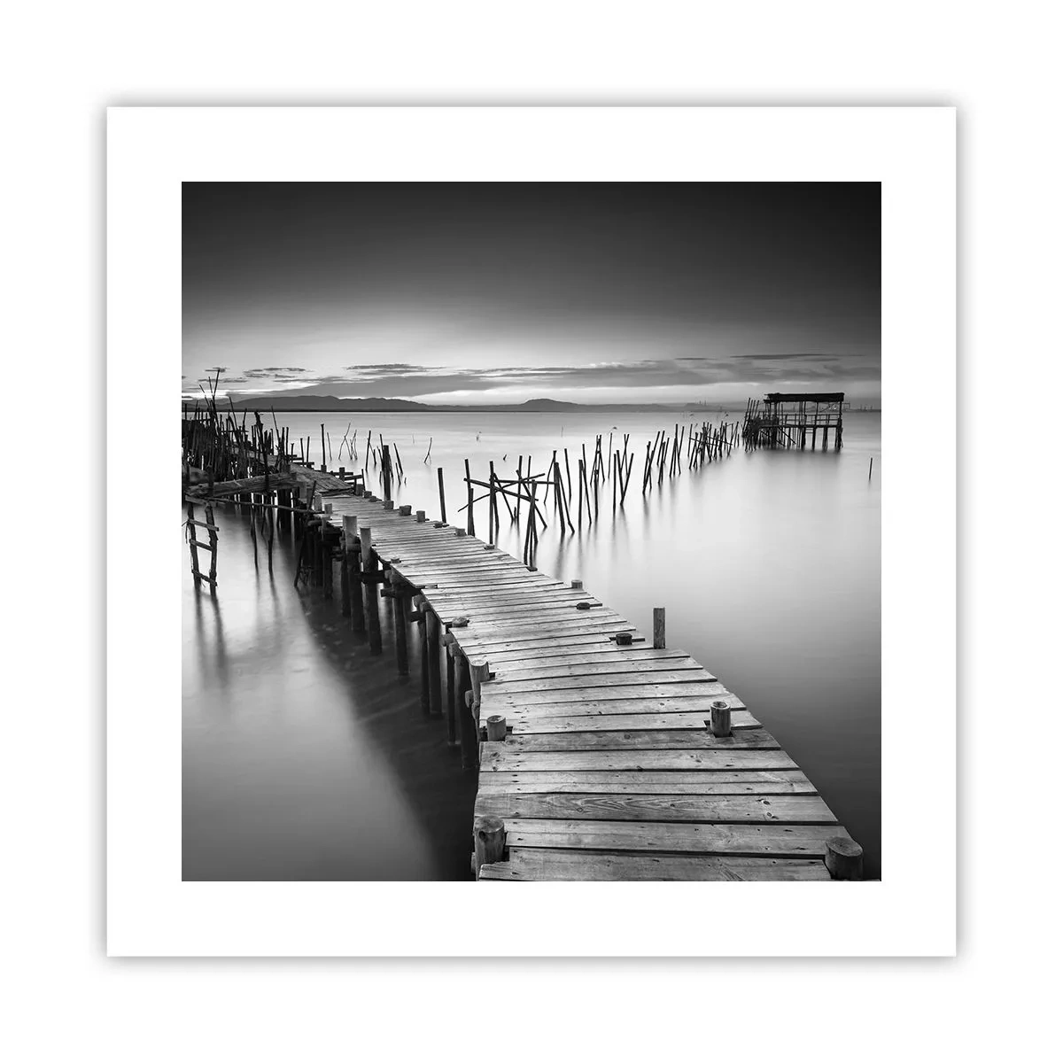 Poster - La pace della riva dimenticata - 40x40 cm