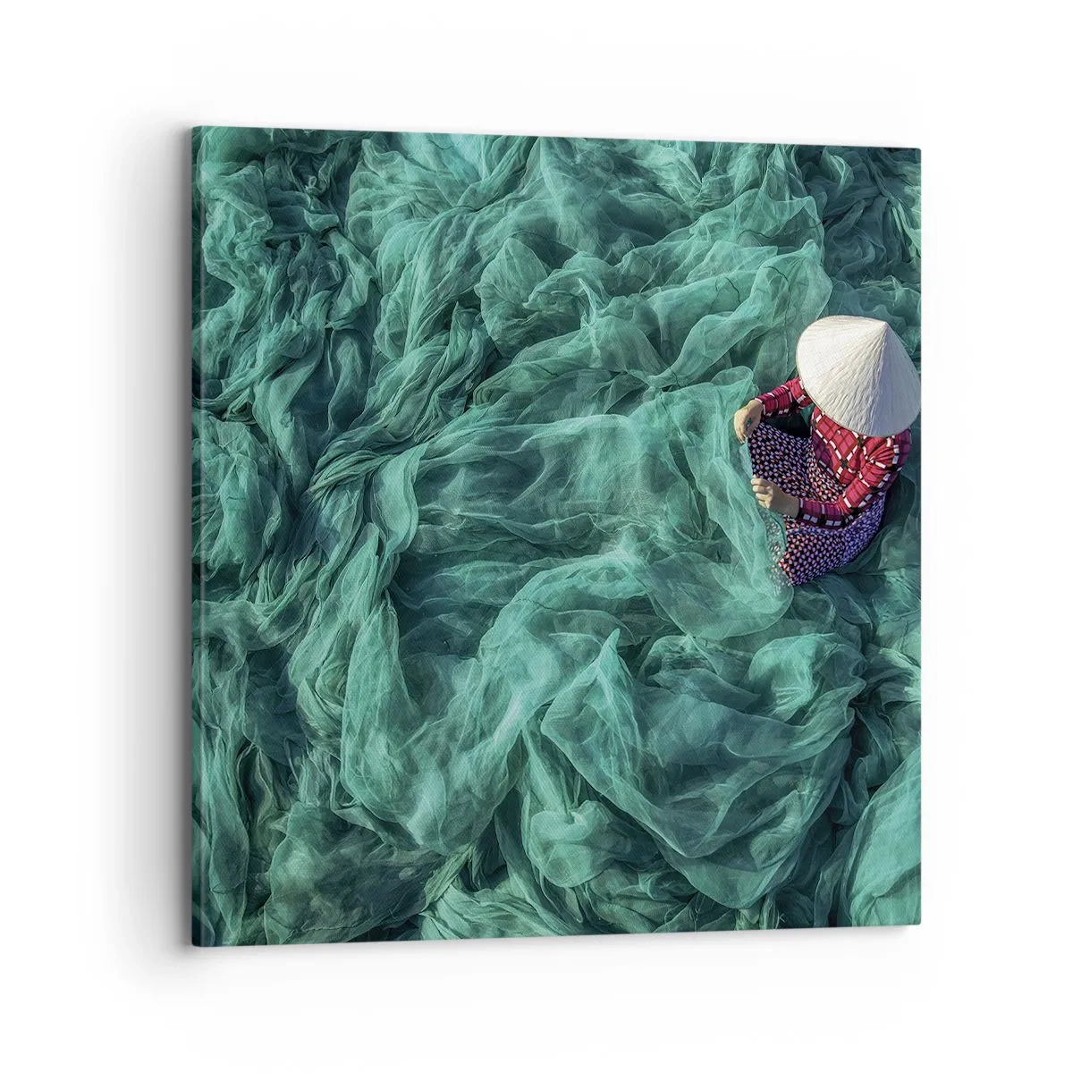 Quadro su tela - Stampe su Tela - Nel mare di reti - 70x70 cm