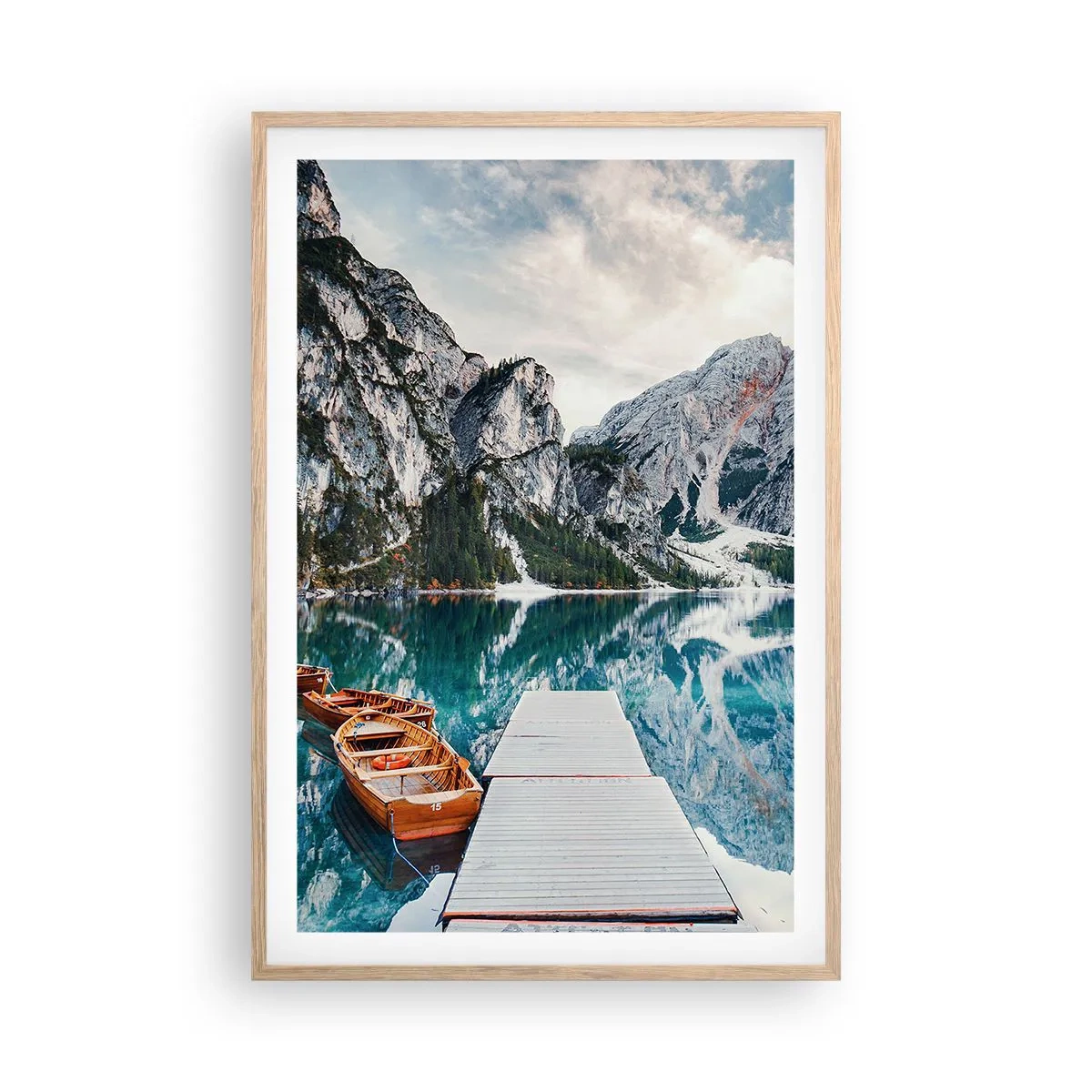 Poster in cornice rovere chiaro - Ti mostriamo la bellezza - 61x91 cm