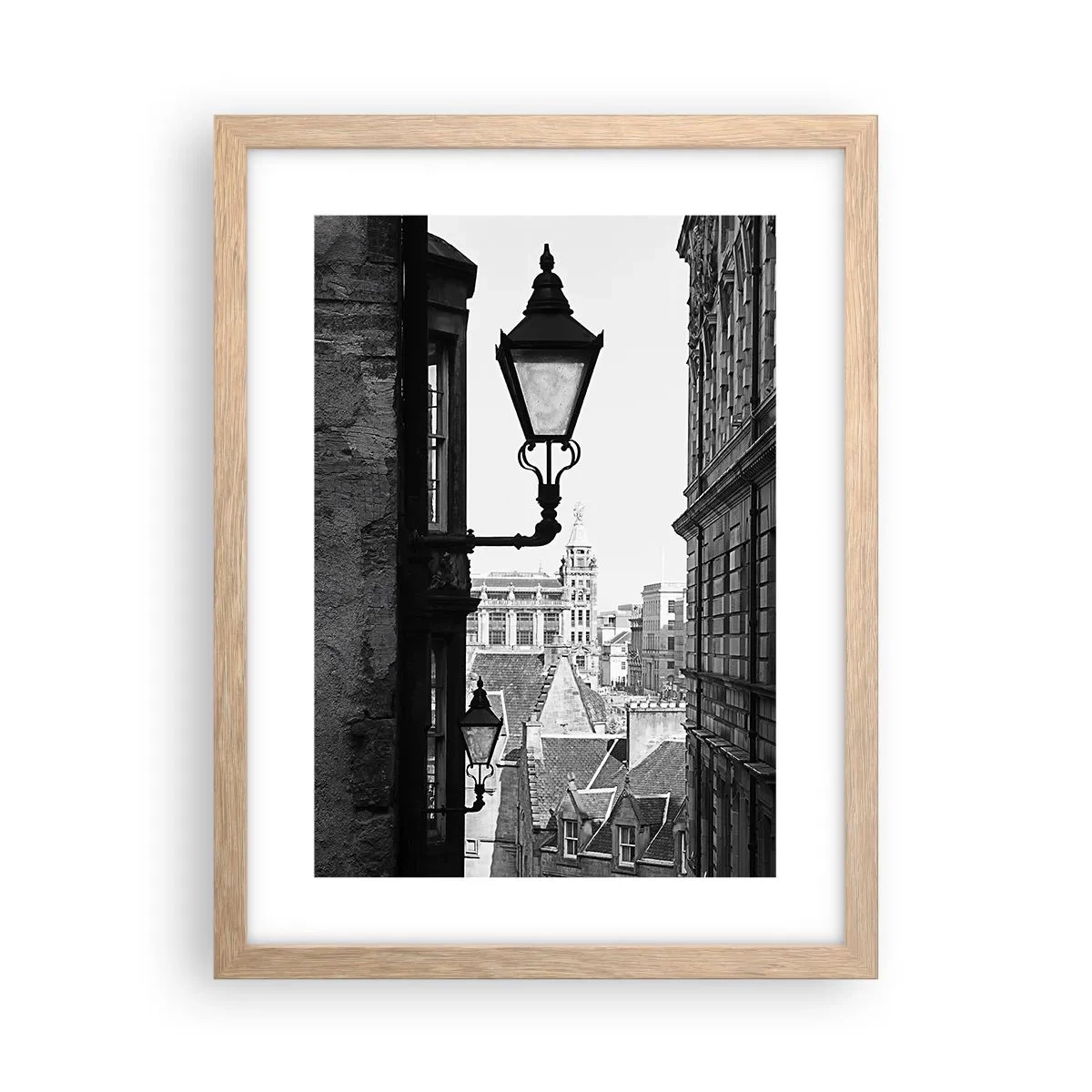 Poster in cornice rovere chiaro - Il racconto di Edimburgo - 30x40 cm