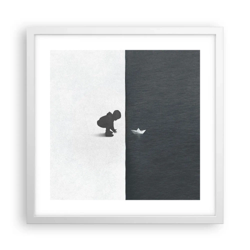 Poster in cornice bianca - La grande spedizione - 40x40 cm