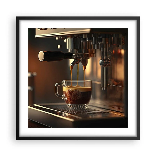 Poster in cornice nera - Miscela sensuale - 50x50 cm