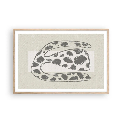 Poster in cornice rovere chiaro - Creatura stranissima - 91x61 cm