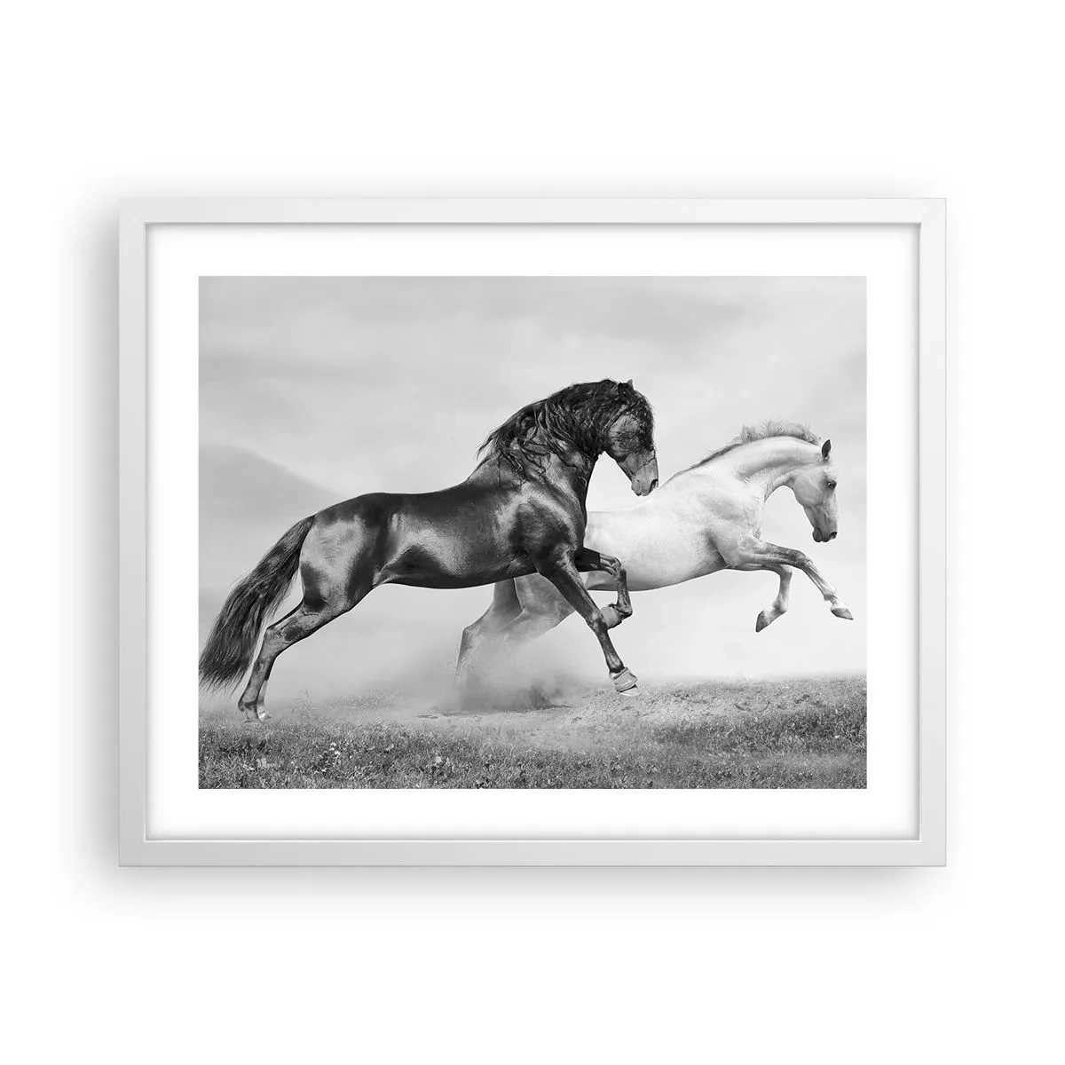 Poster in cornice bianca - Angeli e demoni - 50x40 cm
