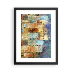 Poster in cornice nera - Metropoli nel sole - 30x40 cm