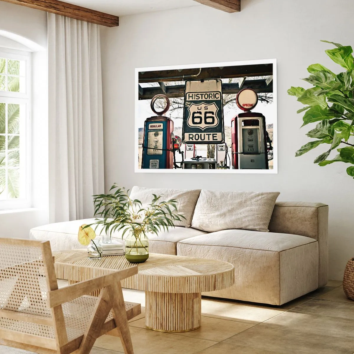 Poster - Viaggio retro americano - 91x61 cm