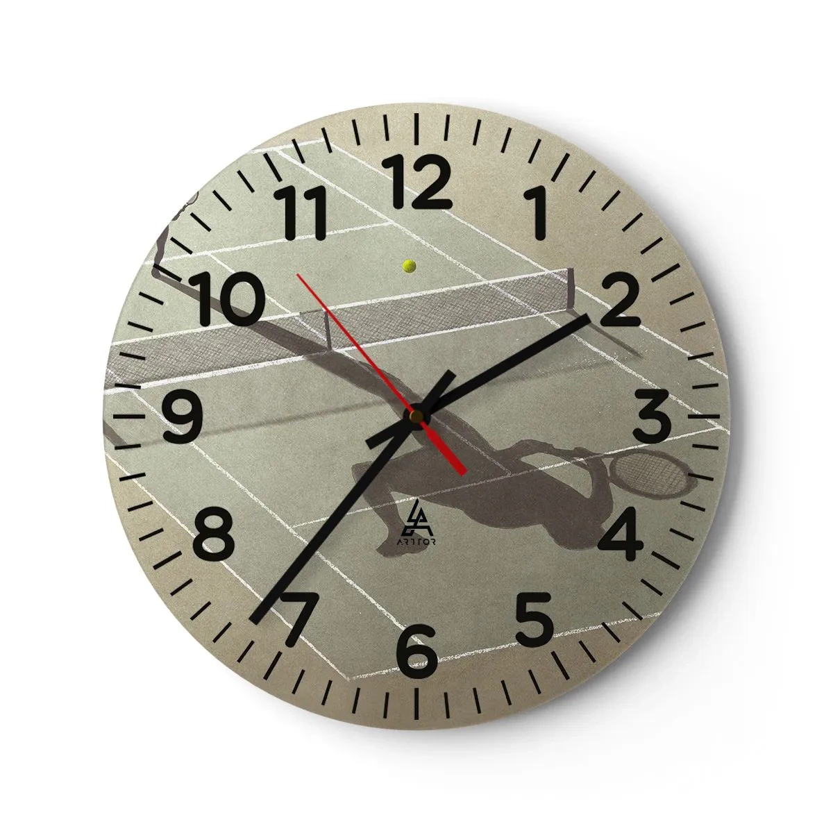 Orologio da parete - Orologio in Vetro - Sconfiggere se stesso - 30x30 cm