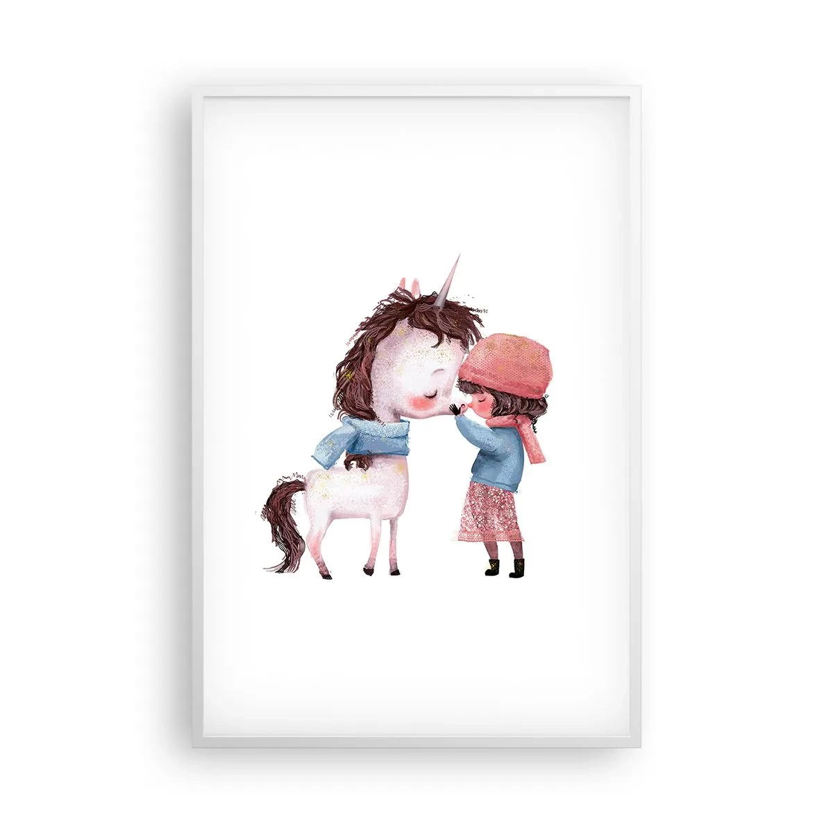 Poster in cornice bianca - Racconto d'inverno - 61x91 cm