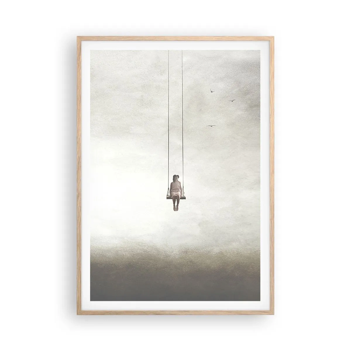 Poster in cornice rovere chiaro - Il bambino che è in noi - 70x100 cm