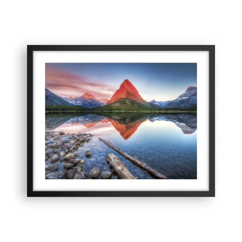 Poster in cornice nera - Caldo e freddo - 50x40 cm