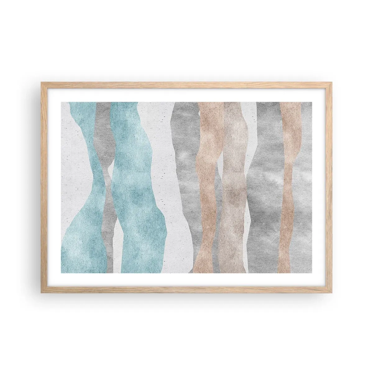 Poster in cornice rovere chiaro - Studio di prossimità - 70x50 cm
