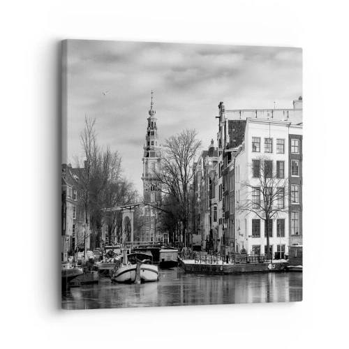 Quadro su tela - Stampe su Tela - Atmosfera di Amsterdam - 30x30 cm