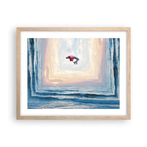 Poster in cornice rovere chiaro - In un'altra dimensione - 50x40 cm