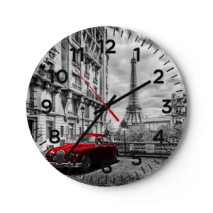 Orologio da parete - Orologio in Vetro - Predatore in città - 30x30 cm
