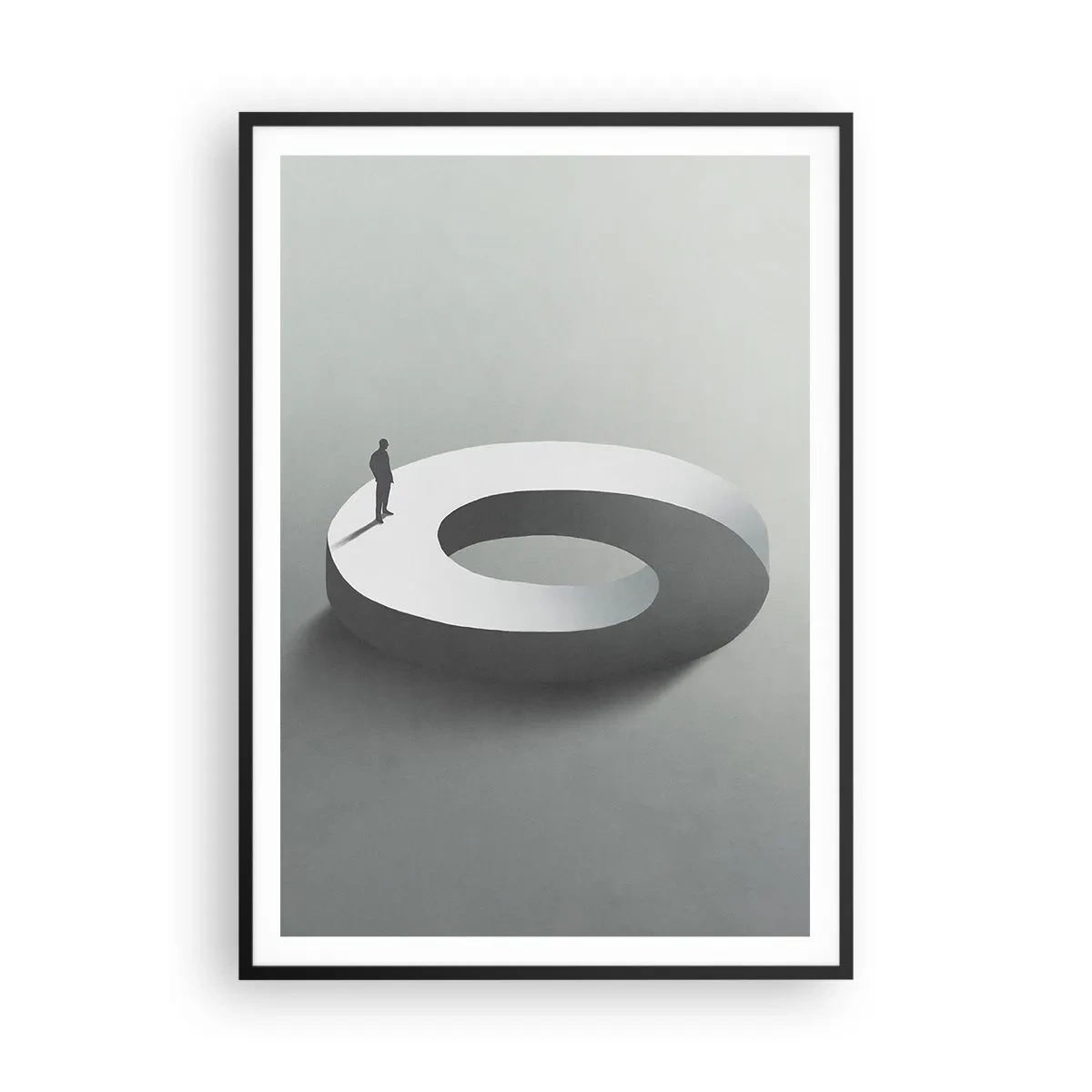 Poster in cornice nera - Prova a cavartela - 70x100 cm