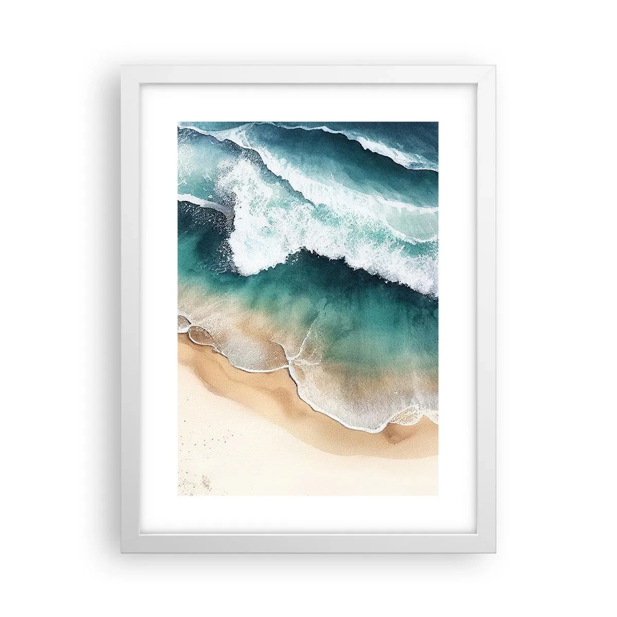 Poster in cornice bianca - L'eterno incontro - 30x40 cm