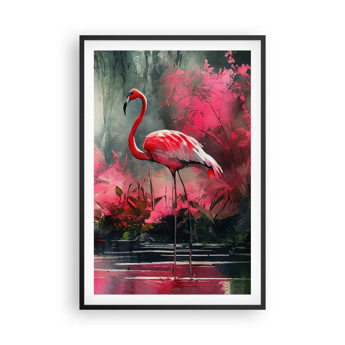 Poster in cornice nera - Lezione di naturale eleganza - 61x91 cm