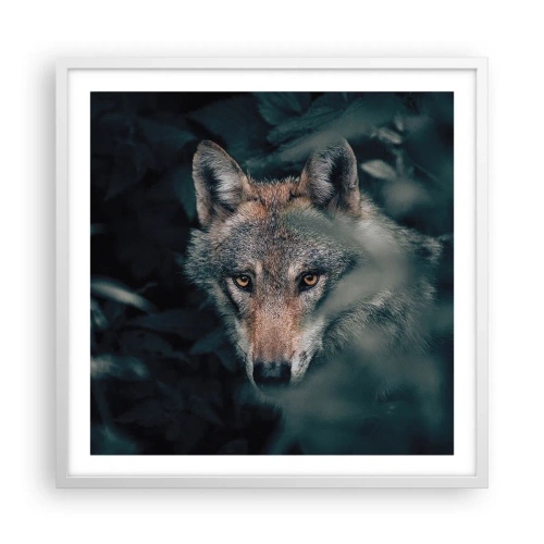 Poster in cornice bianca - Cacciatore - 60x60 cm