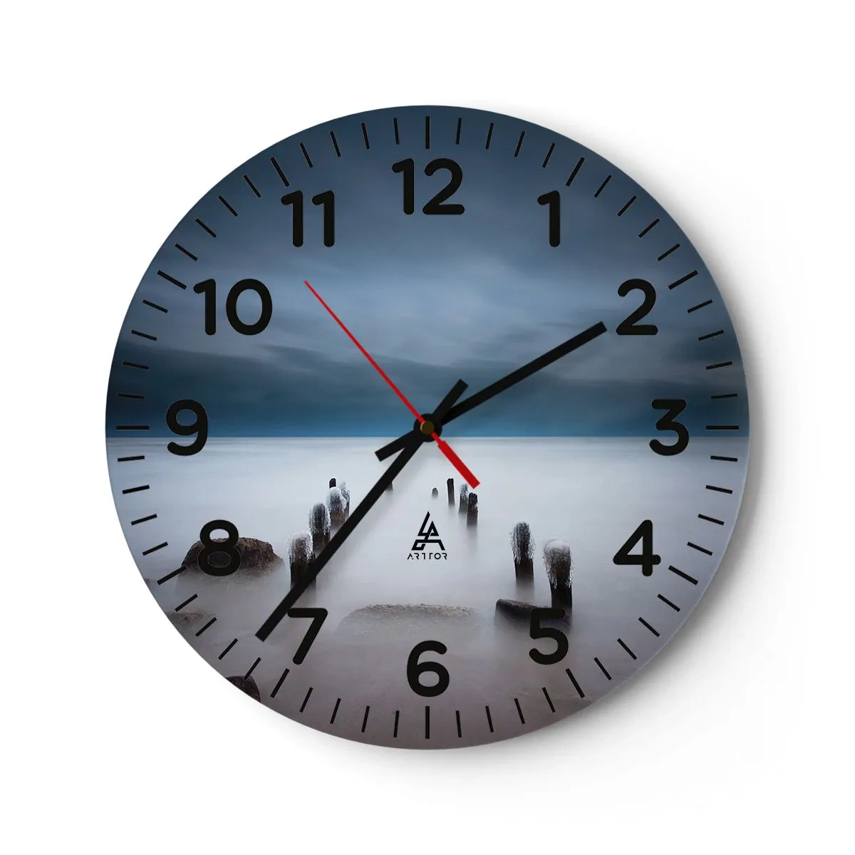 Orologio da parete - Orologio in Vetro - Lago pensieroso - 40x40 cm