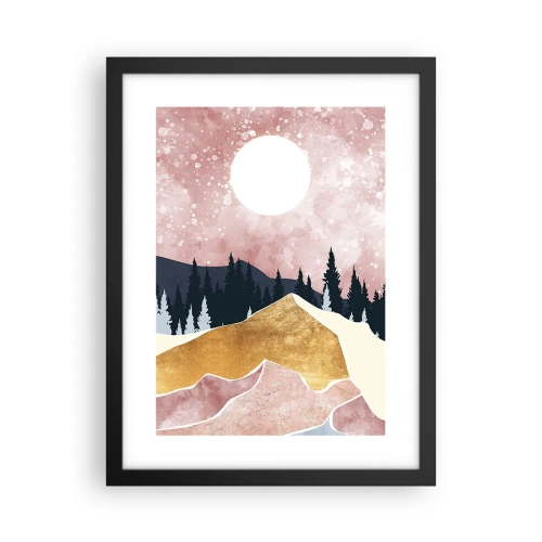 Poster in cornice nera - Guardiano notturno - 30x40 cm