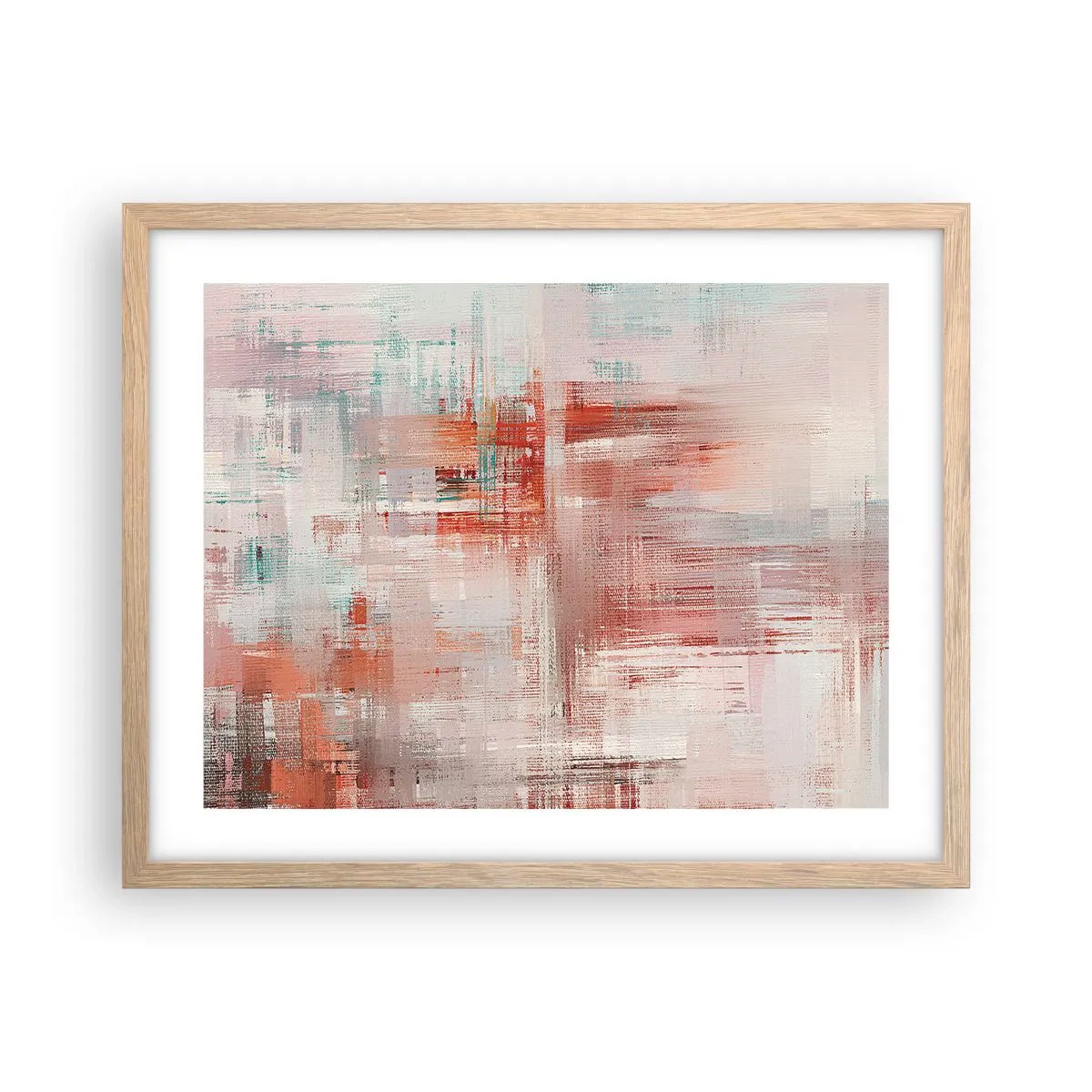 Poster in cornice rovere chiaro - Nebbiose e rosate - 50x40 cm