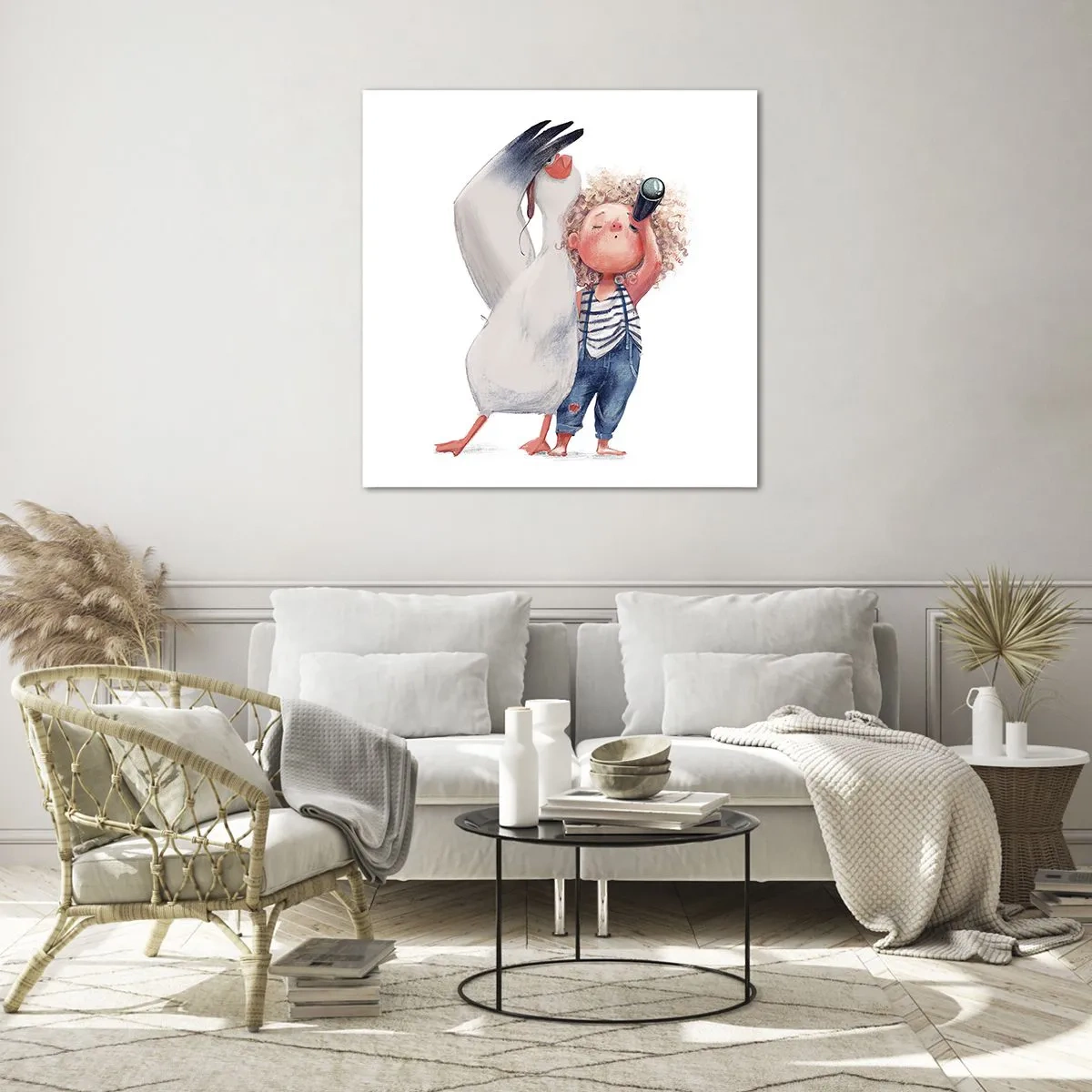 Quadro su vetro - Il progetto di un grande viaggio - 40x40 cm