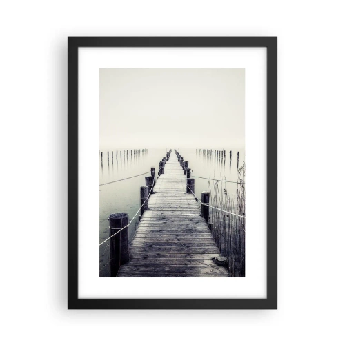 Poster in cornice nera - Immergiti nella pace - 30x40 cm