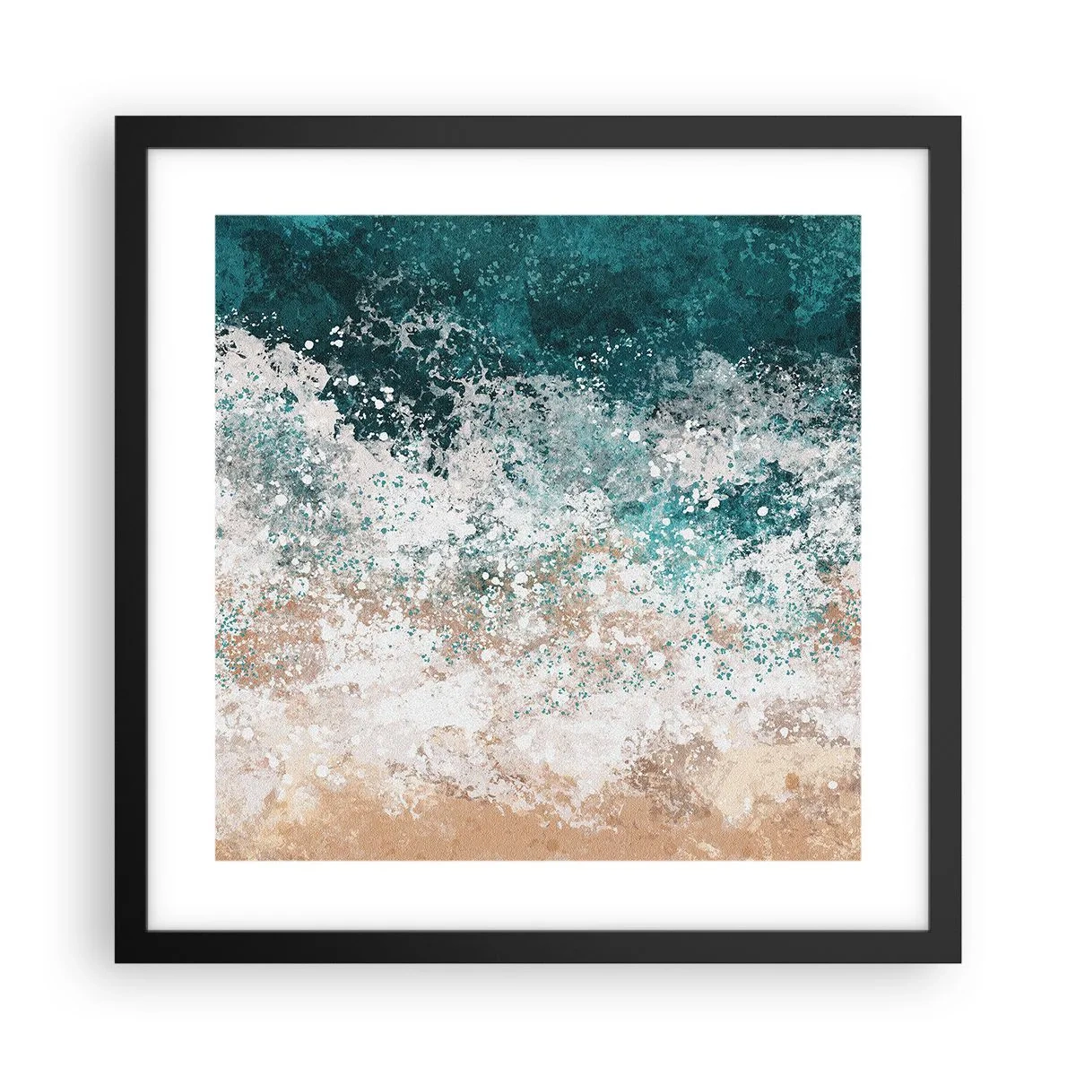 Poster in cornice nera - Storie di mare - 40x40 cm