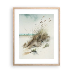 Poster in cornice rovere chiaro - Avvolti dalla sabbia - 40x50 cm