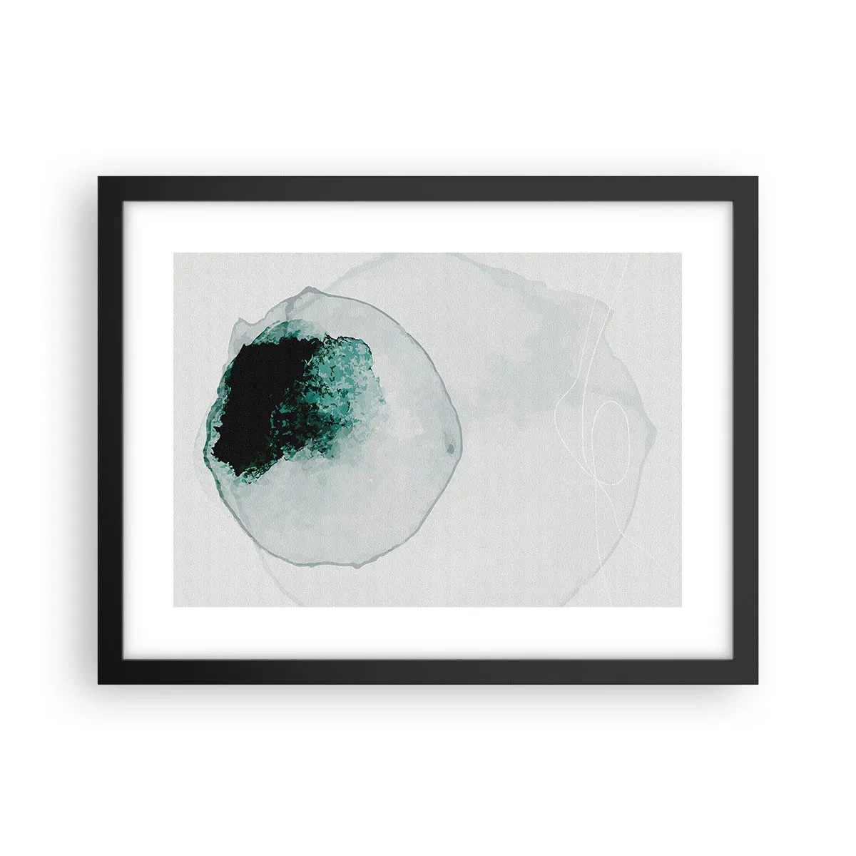 Poster in cornice nera - In una goccia d'acqua - 40x30 cm