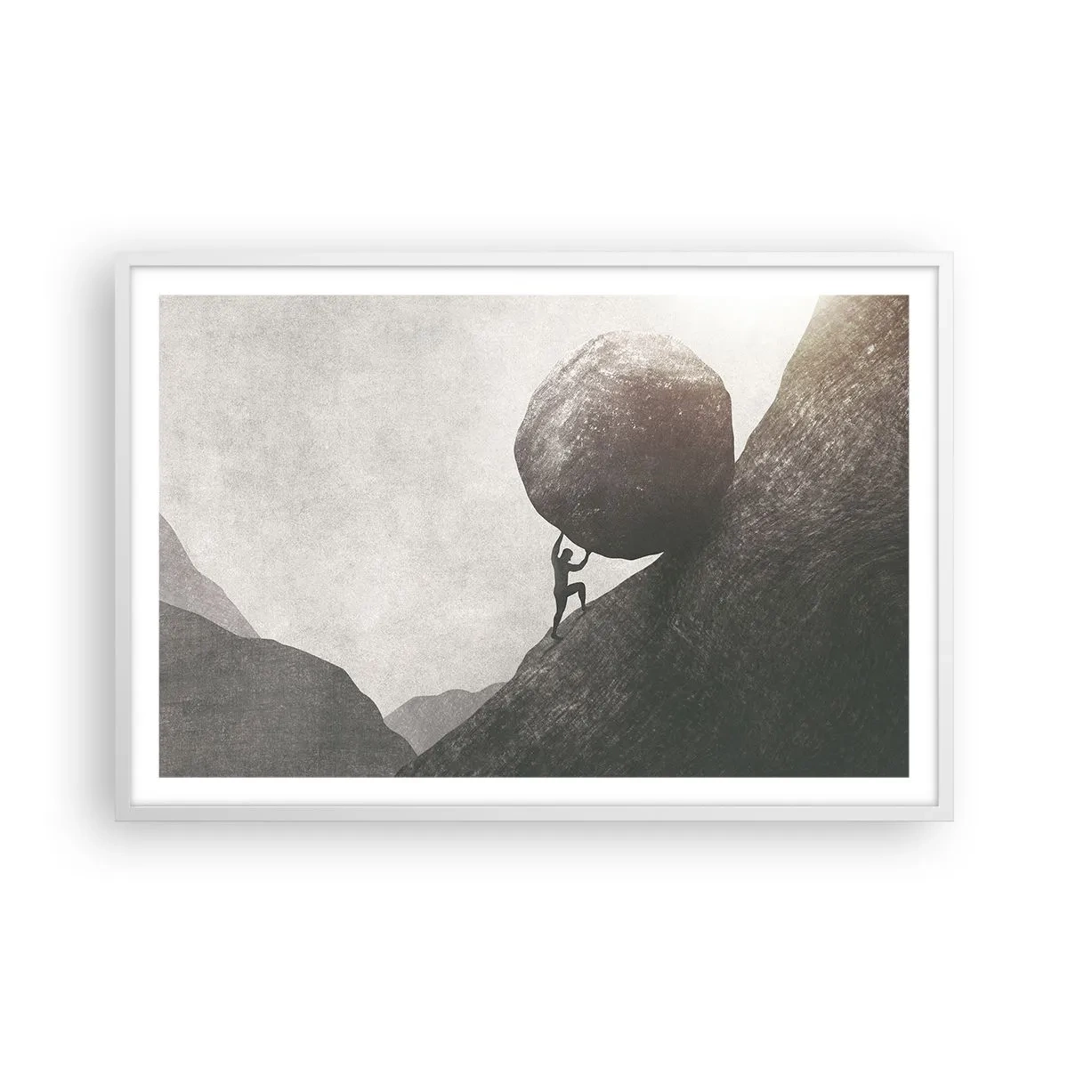 Poster in cornice bianca - Credo contro ogni speranza - 91x61 cm