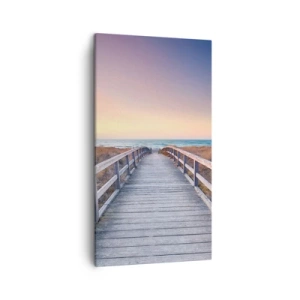 Quadro su tela - Stampe su Tela - Aurora serale baltica - 45x80 cm