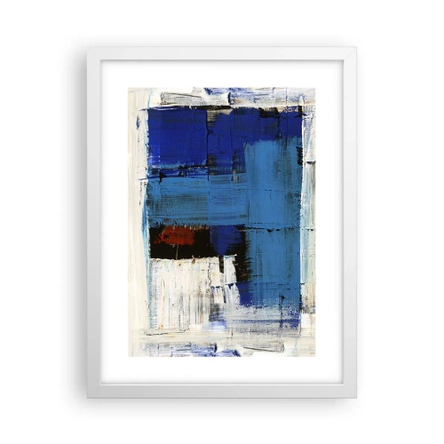Poster in cornice bianca - I segreti del blu - 30x40 cm