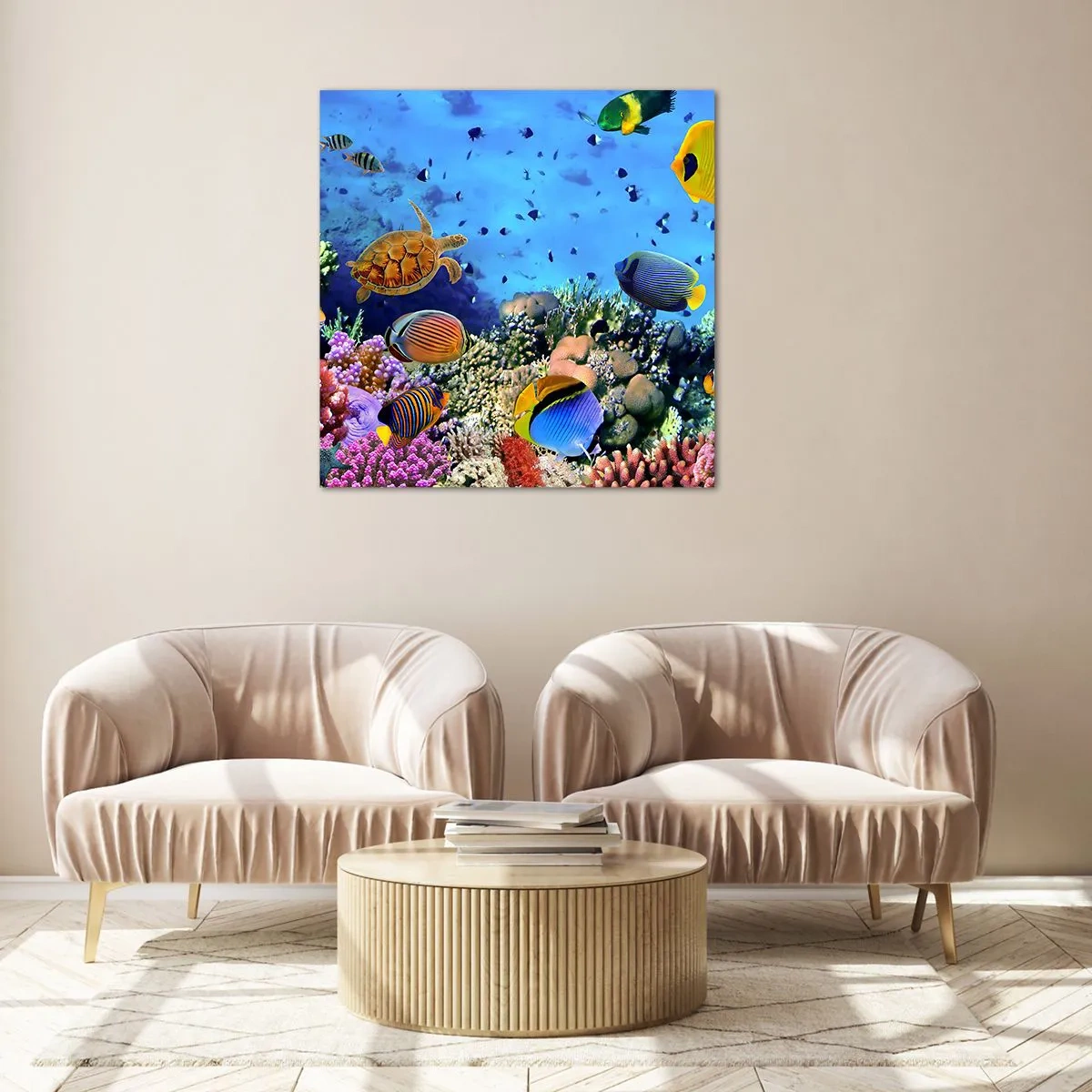 Quadro su vetro - Ma cosa sappiamo della vita... - 70x70 cm