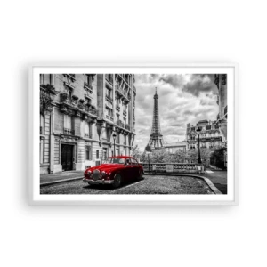 Poster in cornice bianca - Predatore in città - 91x61 cm