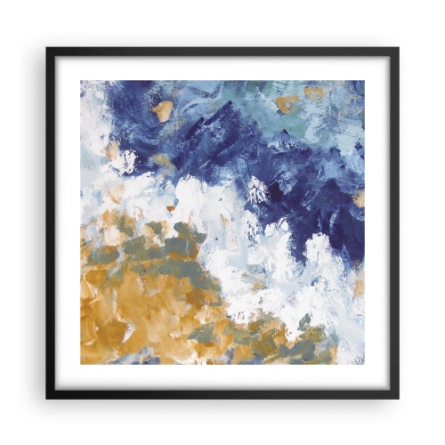 Poster in cornice nera - La danza degli elementi - 50x50 cm