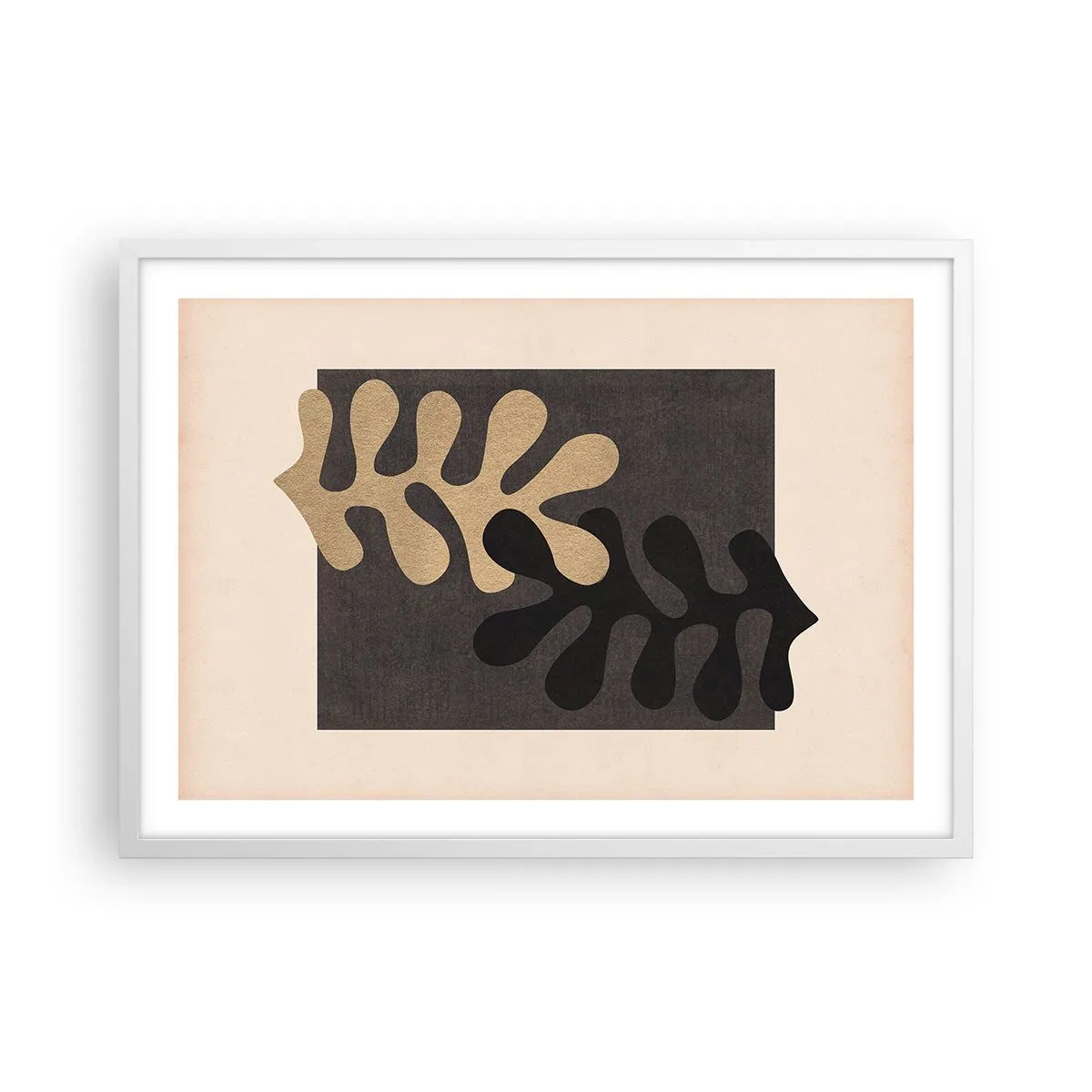 Poster in cornice bianca - Assenza e completamento - 70x50 cm