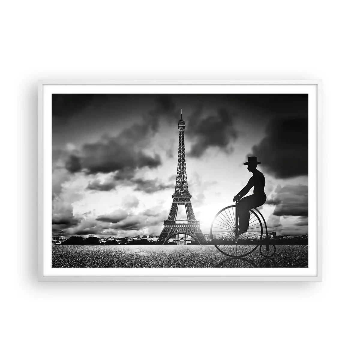 Poster in cornice bianca - Nostalgia della Belle Epoque - 100x70 cm