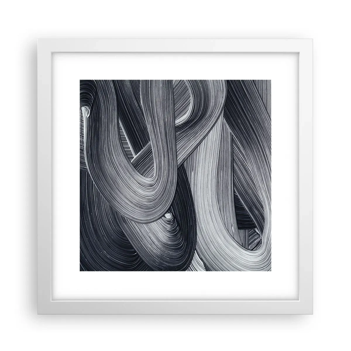 Poster in cornice bianca - La fluidità della realtà - 30x30 cm