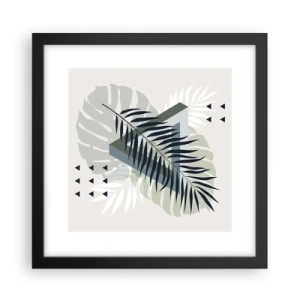 Poster in cornice nera - Natura e geometria: due ordini? - 30x30 cm