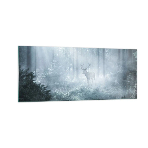 Quadro su vetro - Passeggiata mattutina sulle sue terre - 100x40 cm