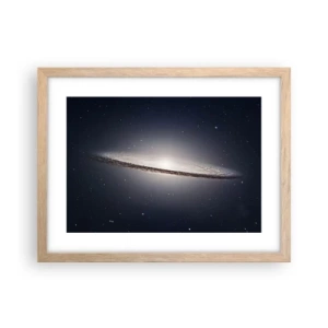 Poster in cornice rovere chiaro - Tanto tempo fa in una lontana galassia... - 40x30 cm