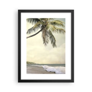 Poster in cornice nera - Sogno tropicale - 30x40 cm