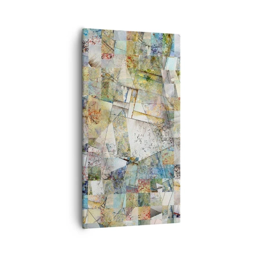 Quadro su tela - Stampe su Tela - Rimpasto geometrico - 55x100 cm