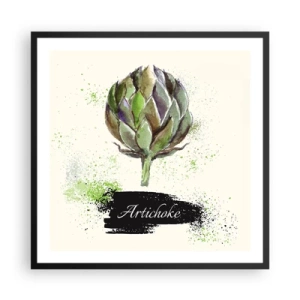 Poster in cornice nera - Evviva la verdura! - 60x60 cm