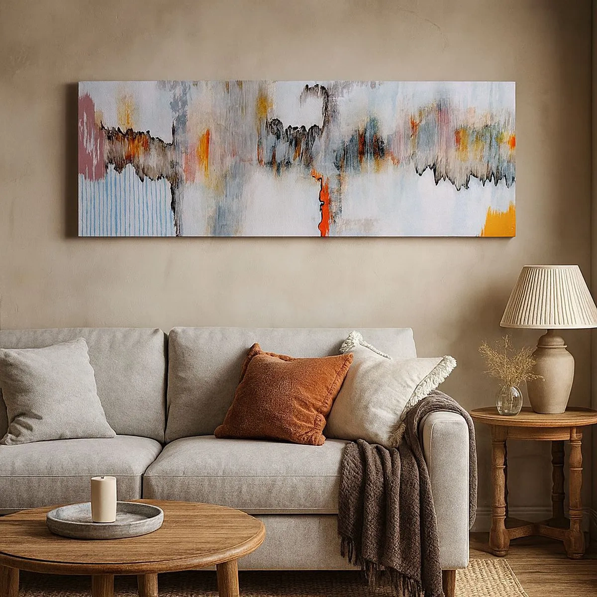 Quadro su tela - Stampe su Tela - Scritto sull'acqua - 100x40 cm