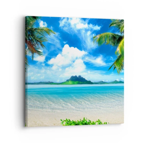 Quadro su tela - Stampe su Tela - L'azzurro dei tropici - 30x30 cm