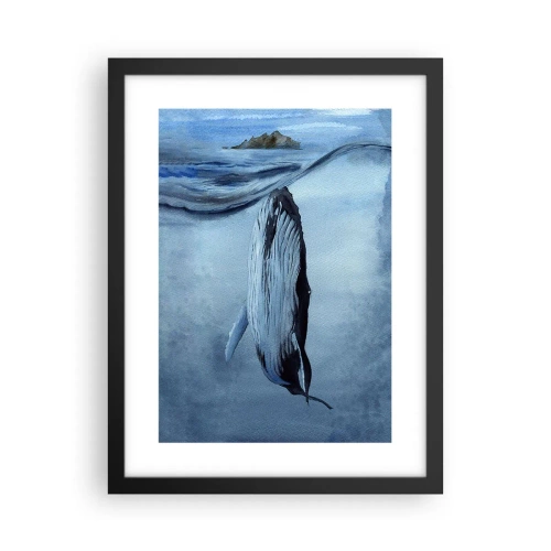 Poster in cornice nera - I due mondi del nord - 30x40 cm