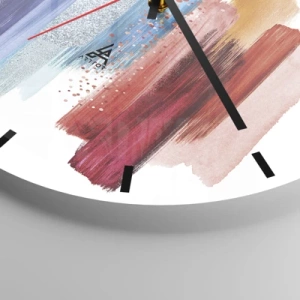 Orologio da parete - Orologio in Vetro - In alto e in basso - 40x40 cm