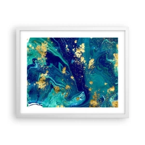 Poster in cornice bianca - Petali di sole - 50x40 cm